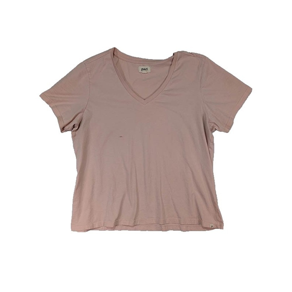 Pact TShirt Womens XL 100% Cotton Pink Granola Girl Clean Sustainable Athleisure
